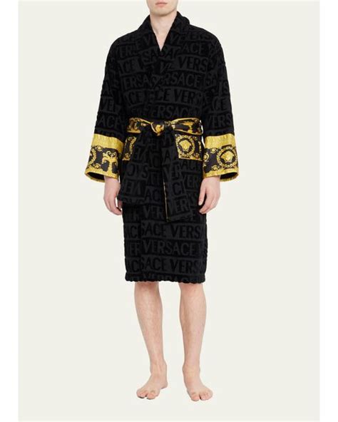 versace chain barocco|versace unisex barocco sleeve robe.